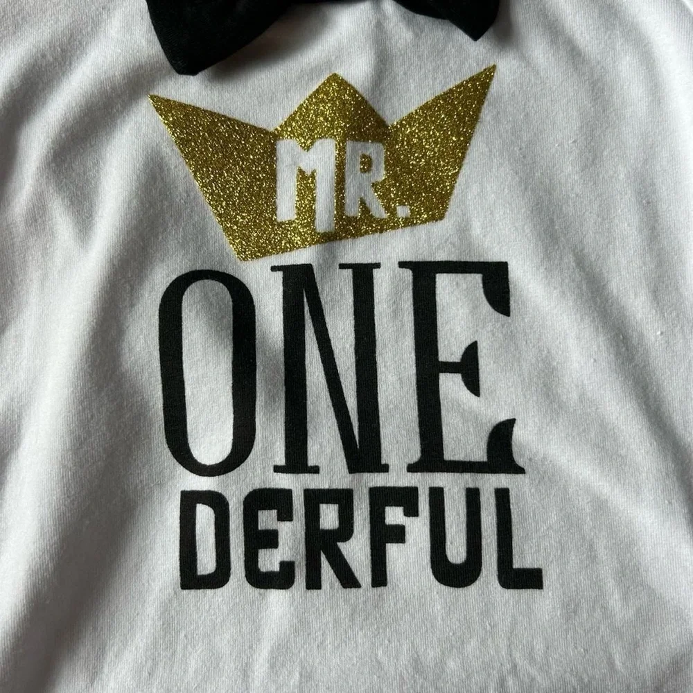 NWT- Boys Mr One-derful cake-smash or 1st birthday outfit